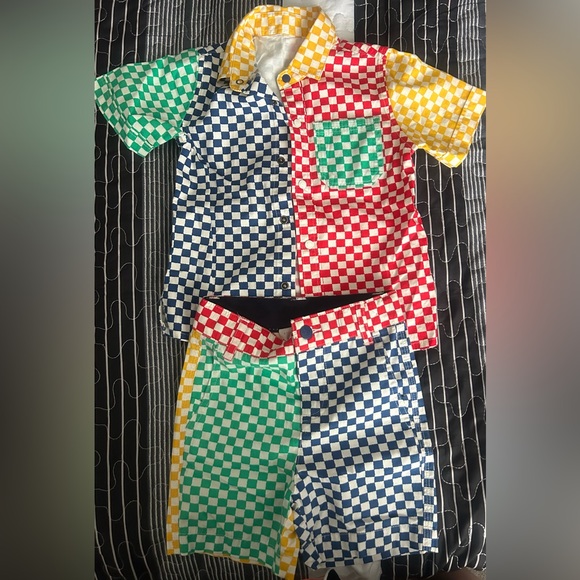 Stella McCartney Kids Other - Stella McCartney Kids Multicolor Checkered Set